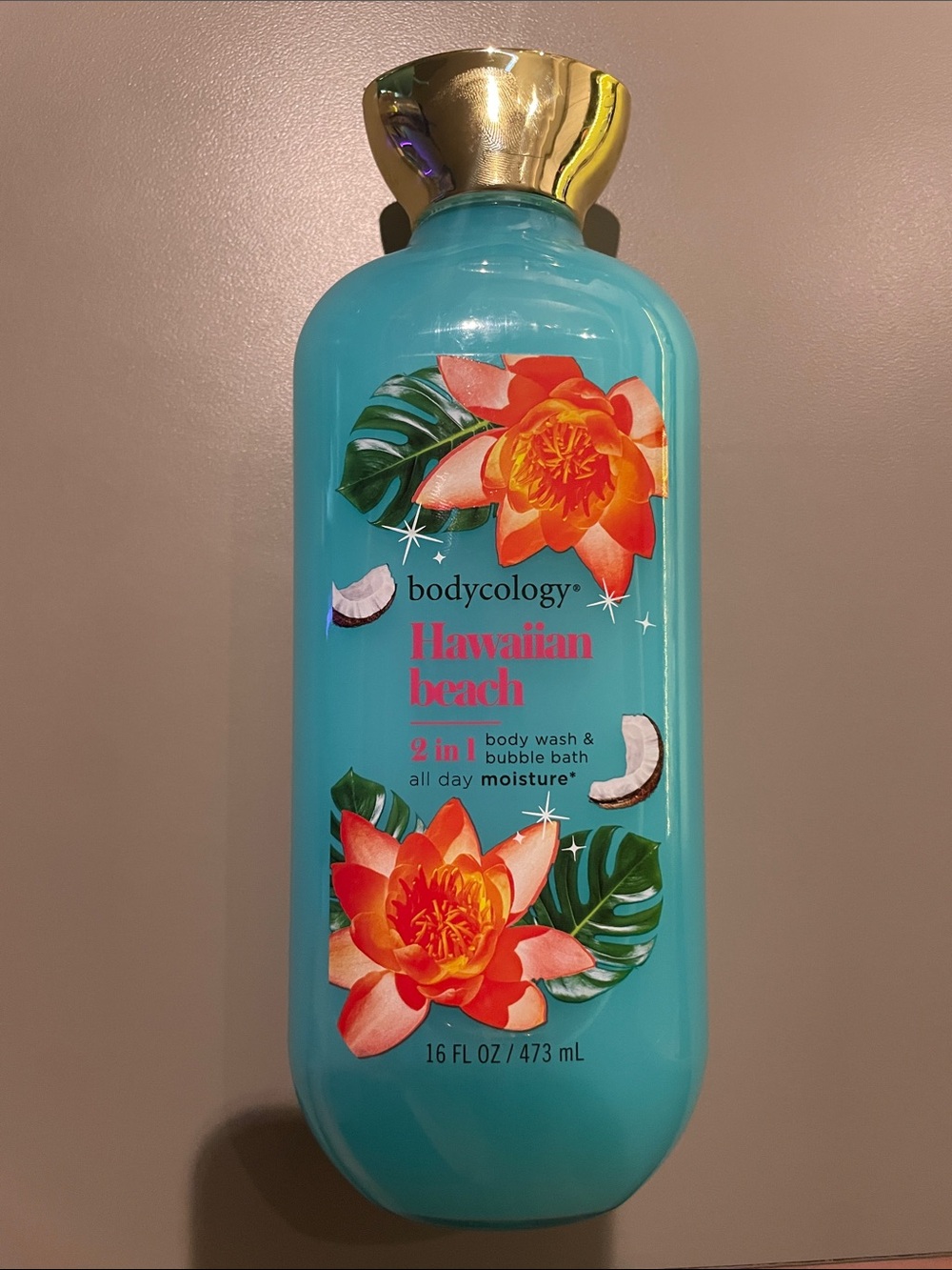 Bodycology Hawaiian Beach 2-in-1 Body Wash & Bubble Bath - Turquoise